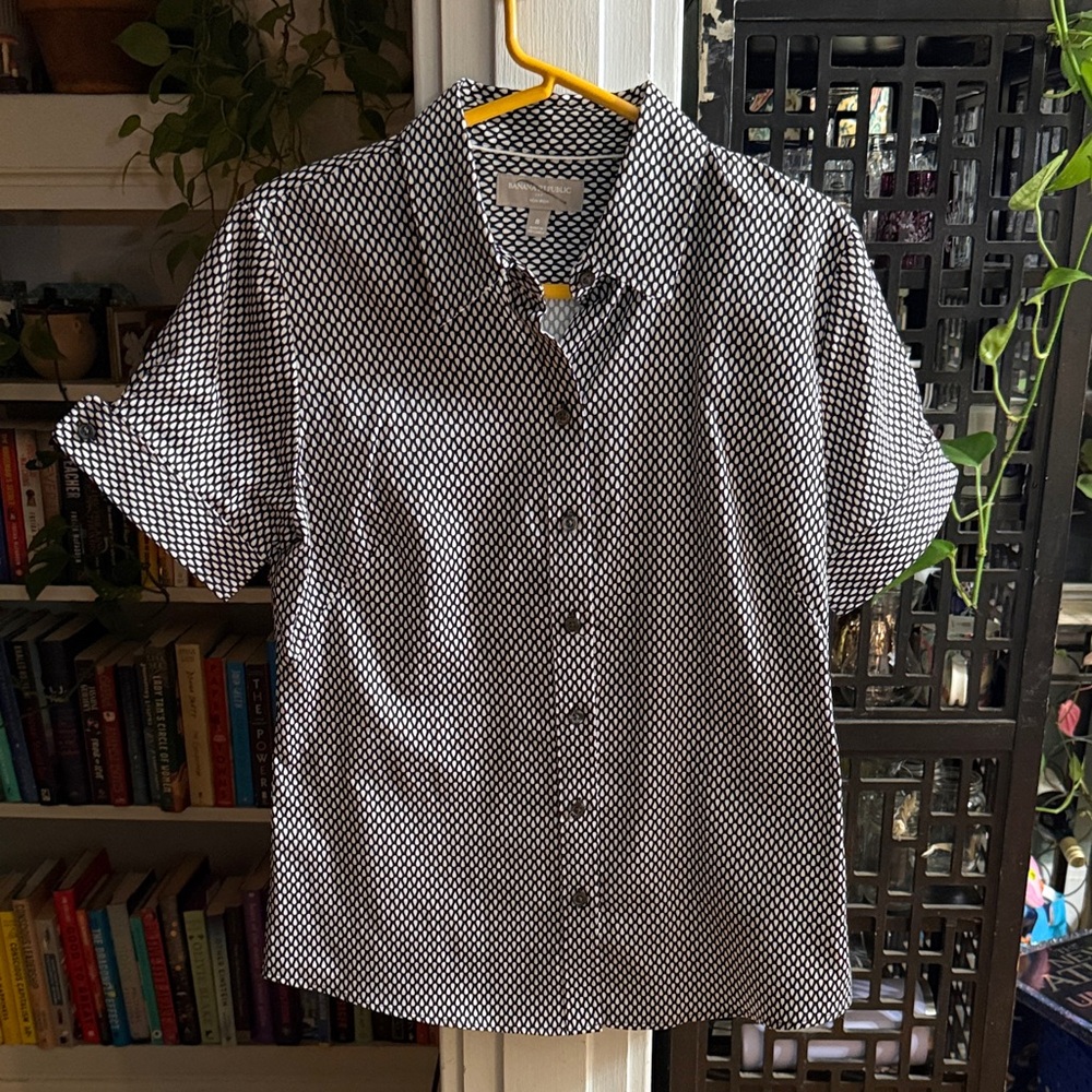 BR Black and White Checkered Shirt